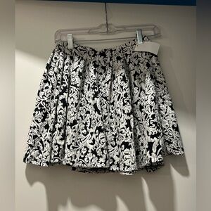 Women’s skirt - black and white floral pattern. Never worn